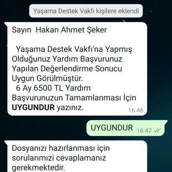 Devlet Kurumları ve STK'lar Adıyla Dolandırıcılık Yaşama Destek Vakfı Yardım Başvurusunda Şüpheli Durumlar
