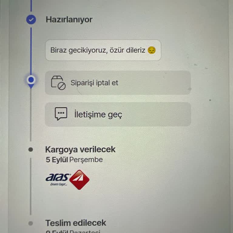 Little Big Hepsiburada Siparişimin Hazırlanmasında Yaşanan Gecikme