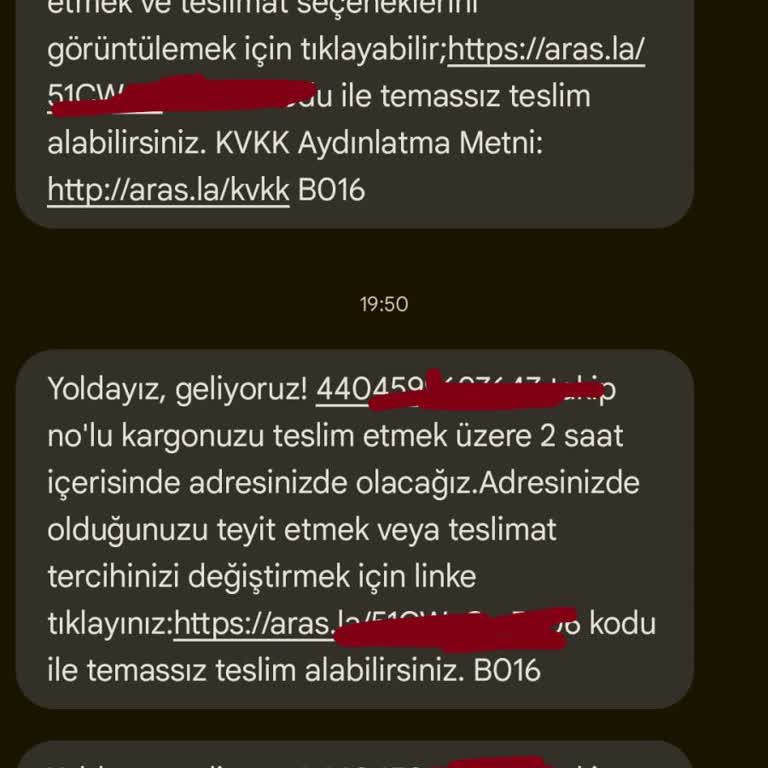 Aras Kargo Tüm Firmalara Aynı Adresi Veriyorum Ama Adres Yanlış Teslim Edilmiyor