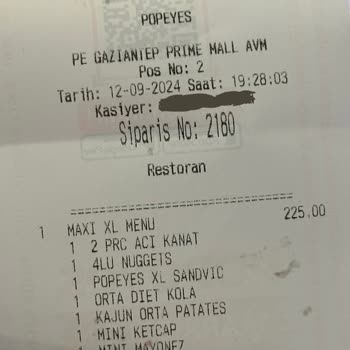 Popeyes'ta Yoğun Margarin Kokusu Ve Tadı İle Kötü Deneyim