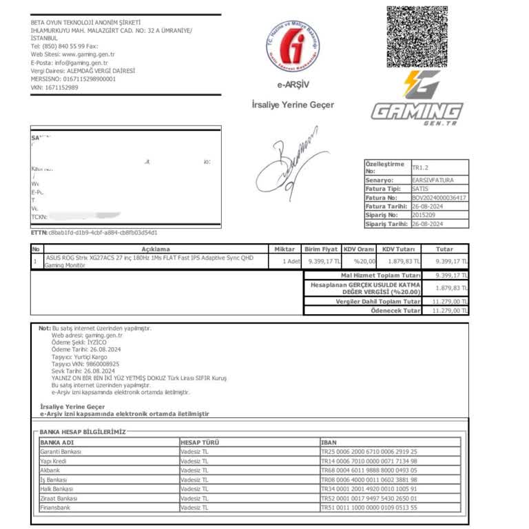 Gaming.gen.tr Her Sipariş Problemli