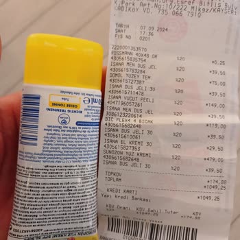 Rossmann Etiket Fiyatı İle Kasa Fiyatı Tutmayan Ürün.