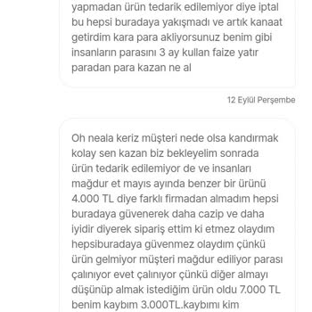 Hepsiburada İptal Edilen Sipariş