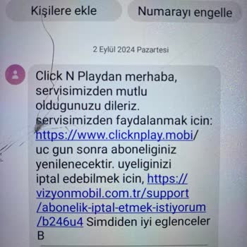 Bilgim Dışında Başlatılan Abonelik ve İade Sorunu