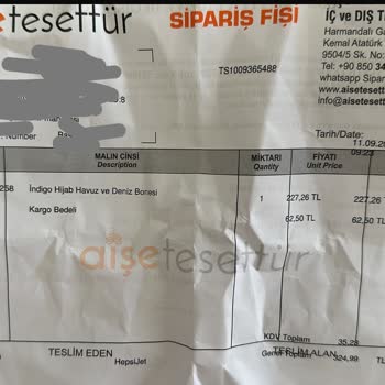 Aişe Tesettür (aisetesettur.com) Yanıltıcı Ürün Ve İade Sürecinde Mağduriyet