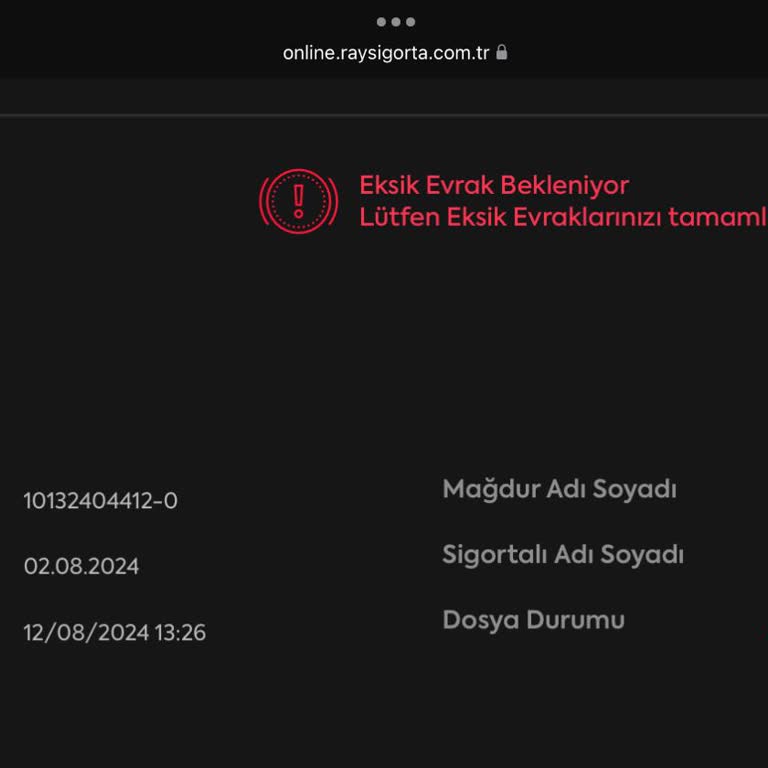 Ray Sigorta Kasko Sürecinin Belirsizliği