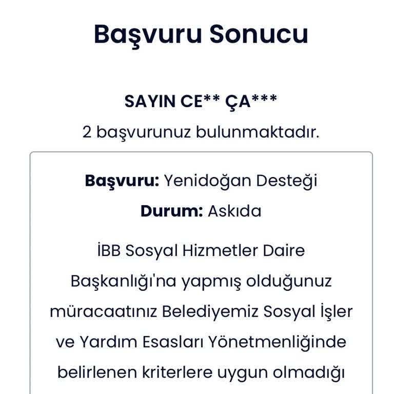 İbb Yenidoğan Destek Paketi