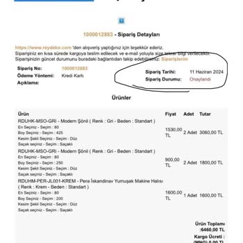 Reydeko Halı Siparişin Gecikmesi Ve İletişim Sorunları