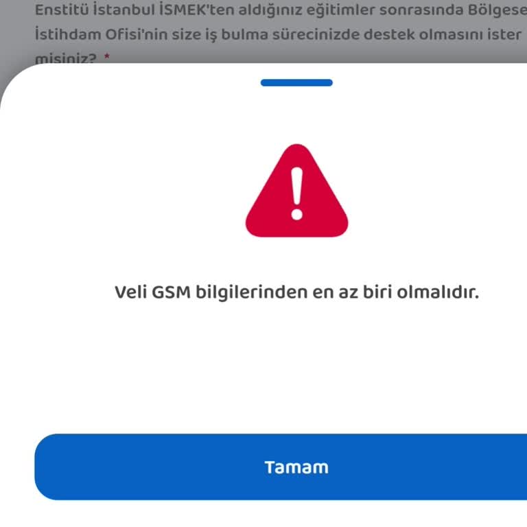 İSMEK Merhaba Sorunumu Çözülmesini İstiyorum