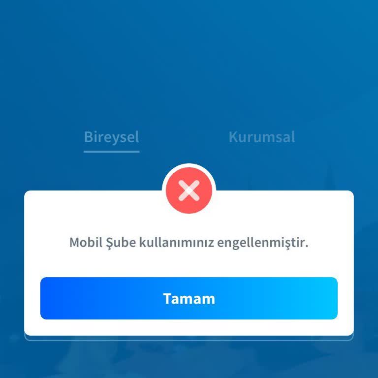 Halkbank Aktif Müşteriye Mobil Erişim Engeli