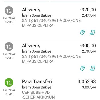 Vodafone Yanımda Uygulamasında Çift Çekim Sorunu