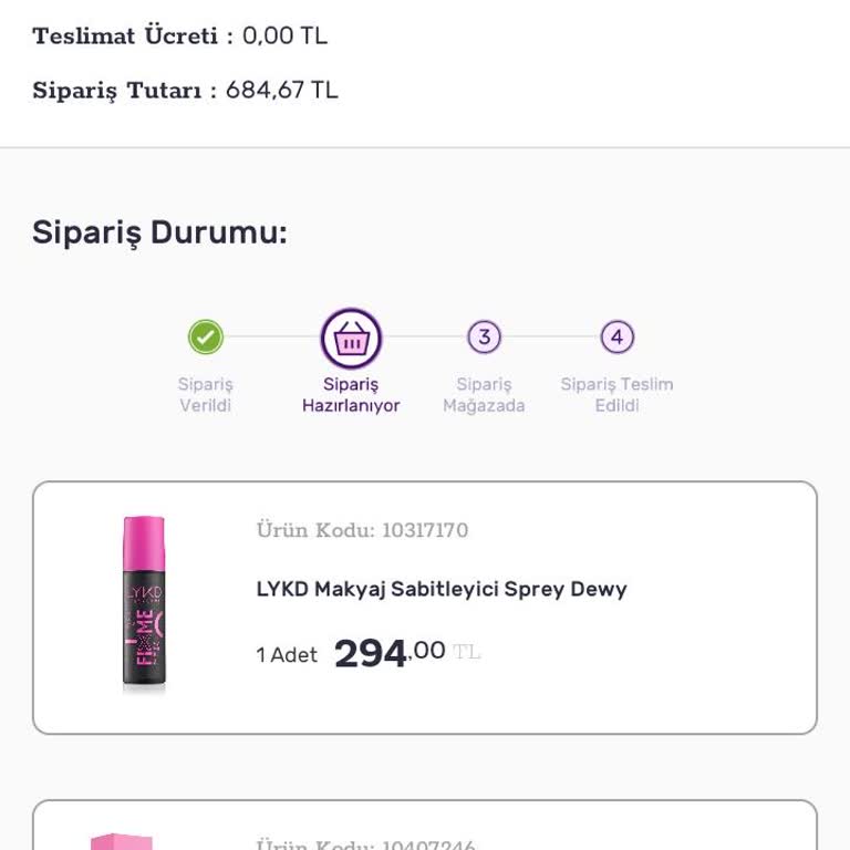6 Eylül'de Sipariş Vermeme Rağmen Gratis Siparişimi Göndermiyor
