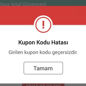 Obilet Sitesinde Geçersiz Kupon