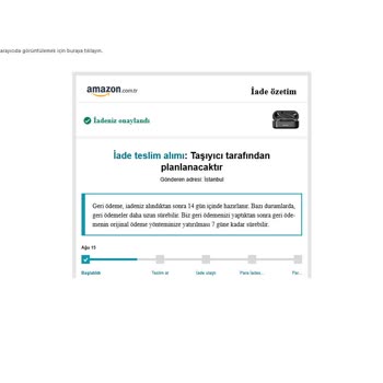 Amazon.com.tr Sitesi İade Aldığı Ürünün Parasını Ödemedi.