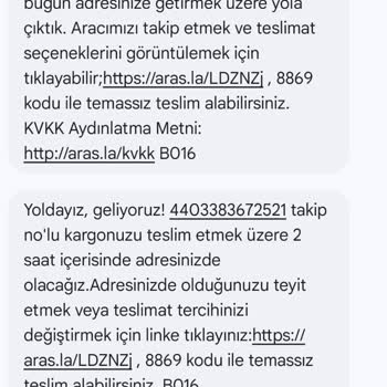 Aras Kargo'nun Teslimat Sorunları Ve Mağduriyetim