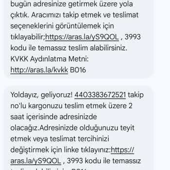 Aras Kargo'nun Teslimat Sorunları Ve Mağduriyetim