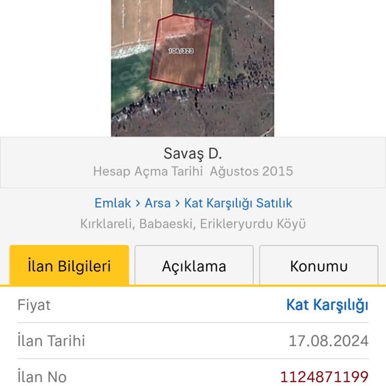 Sahibinden İlan Fiyatı İle İlgili