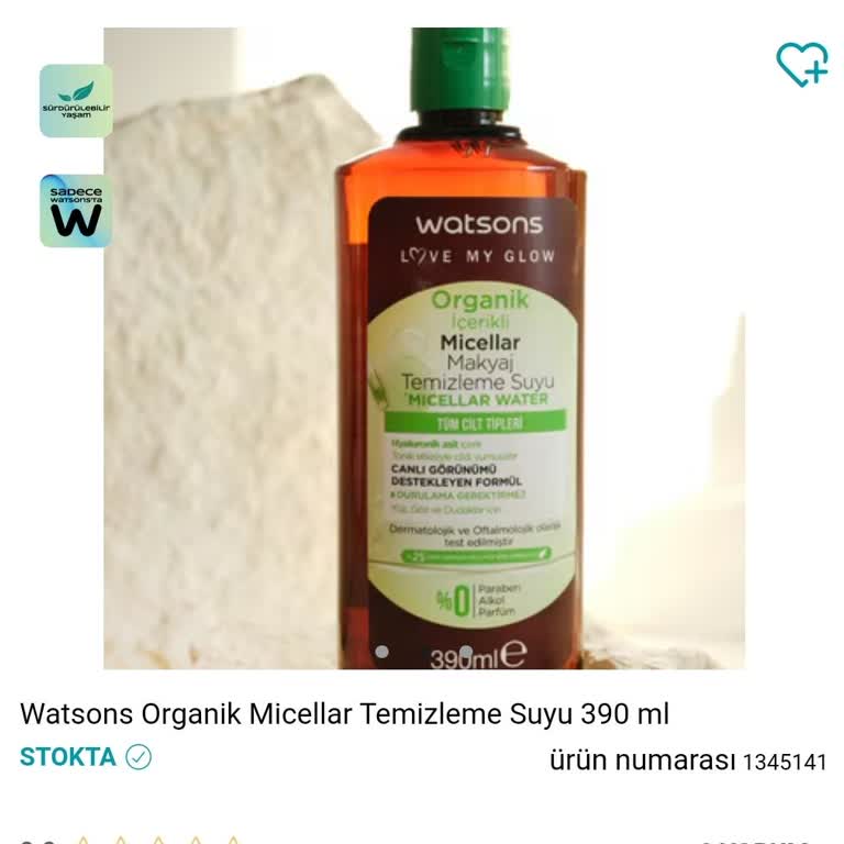 Watsons Organik Micellar Temizleme Suyu