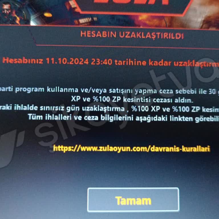 Zula Oyun Haksız Ban Ve Destek Sürecindeki Sorunlar