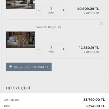 Bellona'dan Aldığımız Ürünler 50 Bin Tl İndirime Girdi!