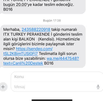 Zara'nın Teslim Edilmeyen Kargomla İlgili Sorunu Çözmemesi