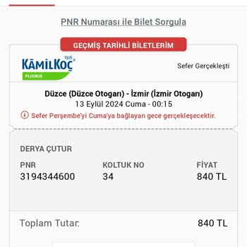 Kamil Koç Zararımın Karşılanmasını Talep Ediyorum.