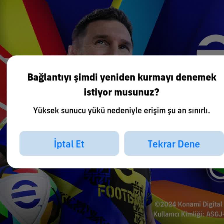 eFootball Erişim Hatası Nedeniyle Oyun Açılmıyor