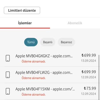 Mobil Ödeme Sorunu: Vodafone Yardım İstiyorum