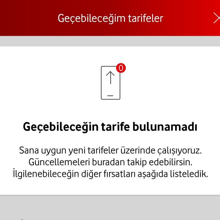 10 Yıllık Vodafone Müşterisine Çözüm Sunulmayan Tarife Sorunu!