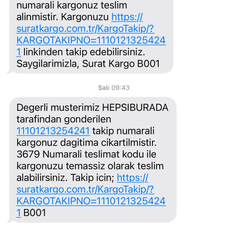 Sürat Kargo Şikayet Talebimin Mağduriyetimin Giderilmesini