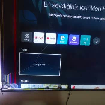 Samsung TV Yere Düşmesi