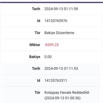 Onwin Pişmanlık Paramı Vermediler