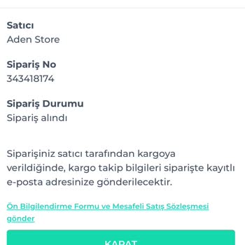 Shopier Sipariş İade Talebi