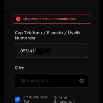 TOD Tv Ücretini Ödediğim Uygulamaya Giriş Engeli Aldım