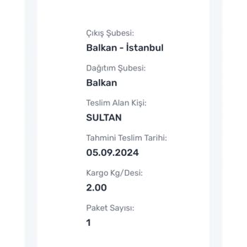 Sürat Kargo Başkasına Teslim Edilen Kargo