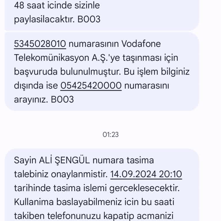 Yanlış Hat Taşıma İşlemi ve Müşteri Hizmetleri Sorunu