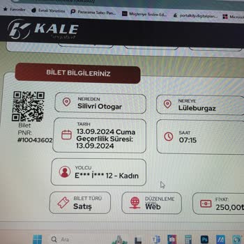 Kale Seyahat Sorumsuzluğu Ücret İadesi İstiyorum
