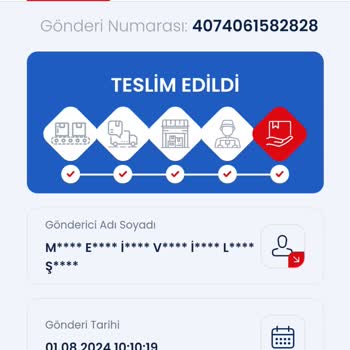 Cepte Şok Eski Tarihli Takip Numarası