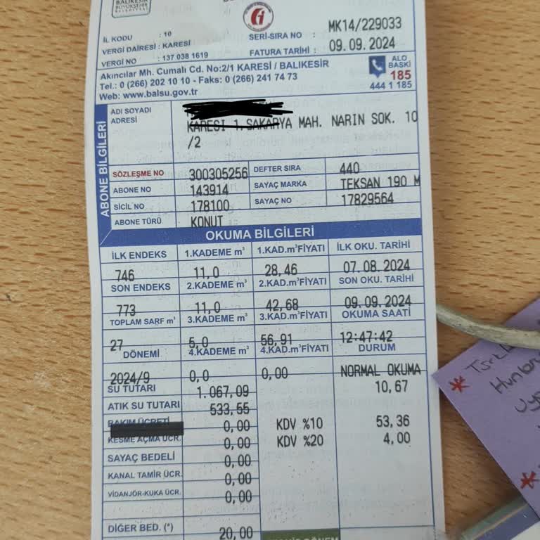 BASKİ Balıkesir Fazla Gelen Su Faturası