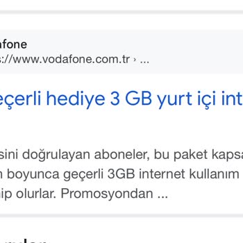 Vodafone'un Hediye İnternet Yanıltmacası