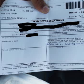 Onvo Ov-12x Plus Gidon Kırılması