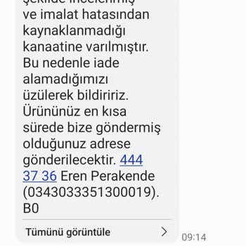 SuperStep İade Kabul Edilmeyen Ayakkabıyla İlgili Yaşanan Sorun