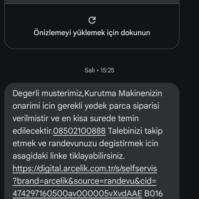 Arçelik Kurutma Makinesi Sürekli Arızalanıyor ve Sorun Çözülmüyor