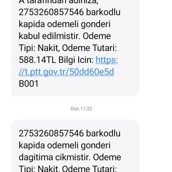 PTT Kargo Teslim Etmiyor. Yalandan Dağıtıma Çıktı Mesajları Atıyor