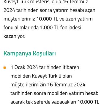 Kuveyt Türk Kampanya Vaadini Yerine Getirmemesi