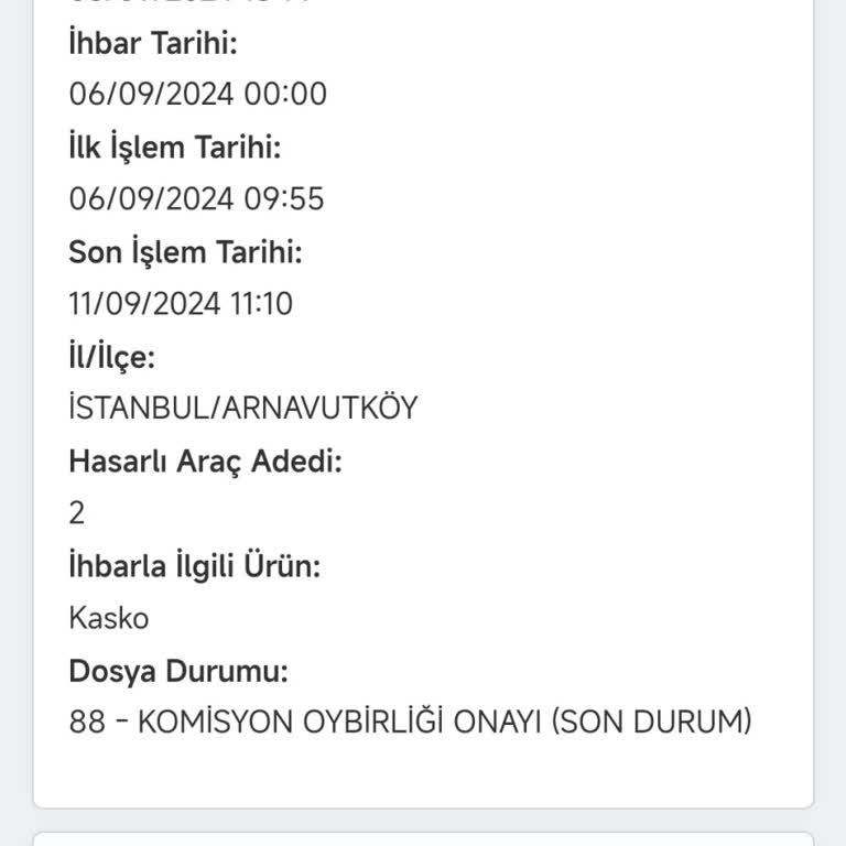 Anadolu Sigorta Parçaları Tedarik Etmiyor