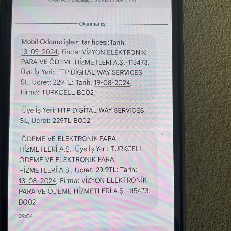 VizyonMobil Babamın Hattına İzinsiz Abonelik Ve Fatura Sorunu