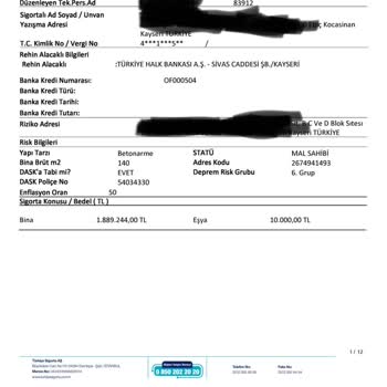 Halkbank Zorunlu Konut Sigortası