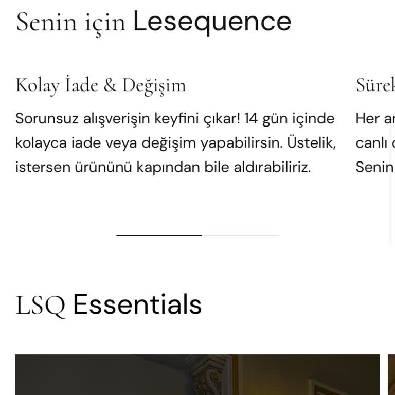 Lesequence İade Kodu Alamıyorum