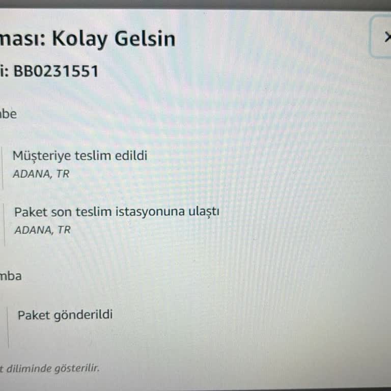 Kolay Gelsin Kargo Firması Siparişime El Koyması.